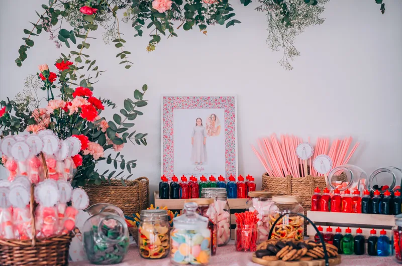 detalles mesa de dulces nina malaga reportaje fotografia comunion
