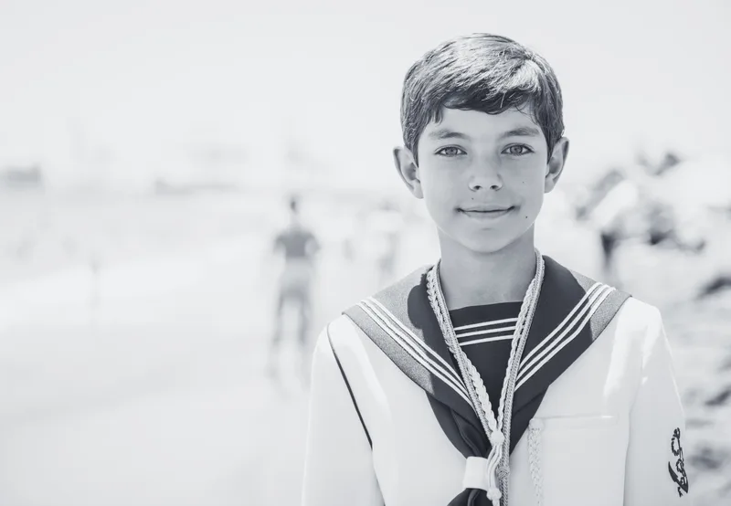 retrato nino comunion marinero malaga malagueta lujo reportaje fotografia