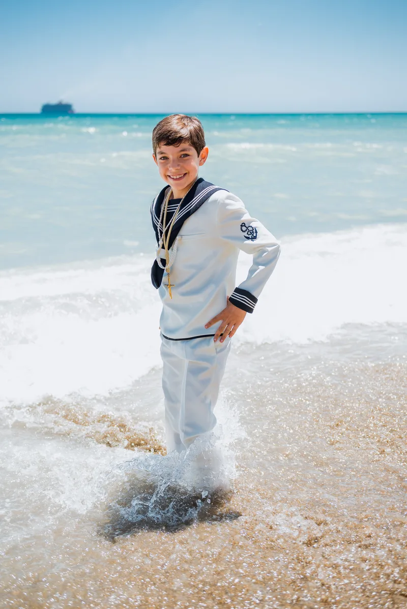 sesion comunion nino malaga playa la malagueta marinero